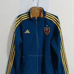 real salk lake reversible windbreaker jacket