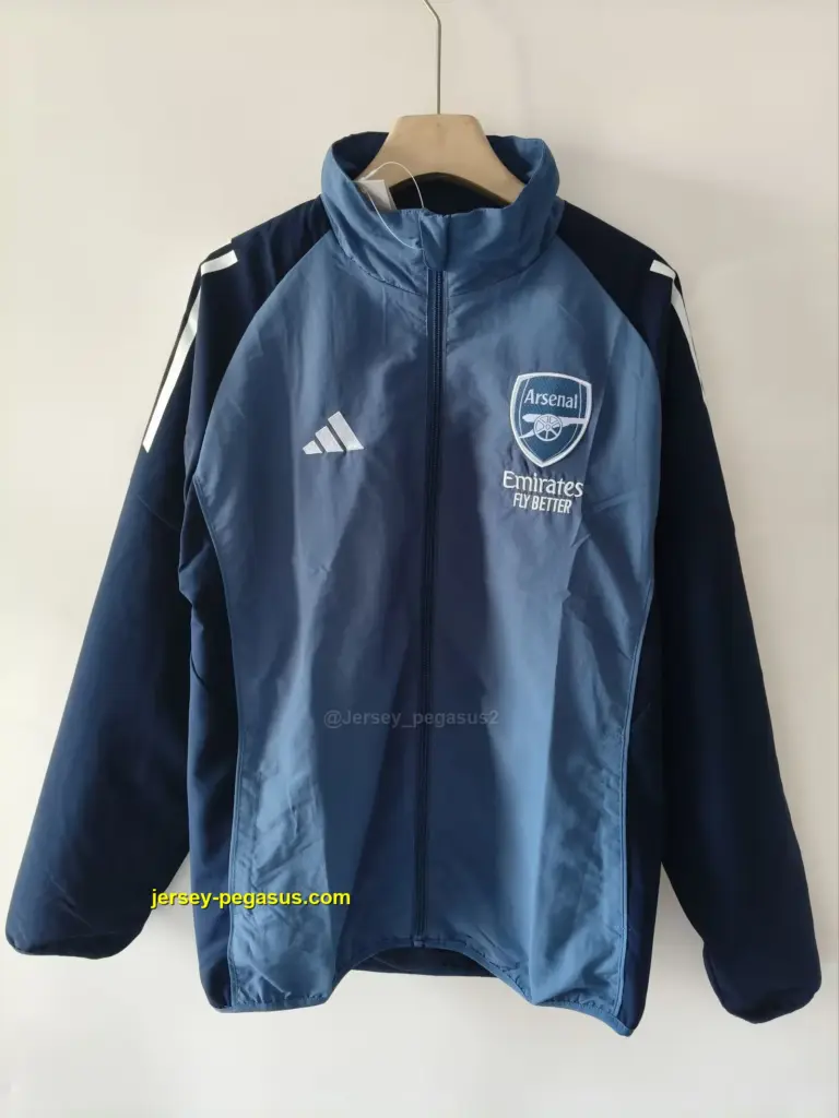 Arsenal 2026 blue windbreaker jacket