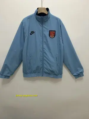 Arsenal blue recersible windbreaker jacket