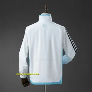 Argentina Retro Windbreaker - White & Blue