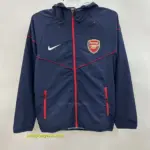 Arsenal blue windbreaker jacket