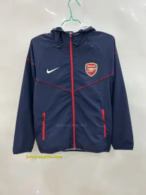 Arsenal blue windbreaker jacket