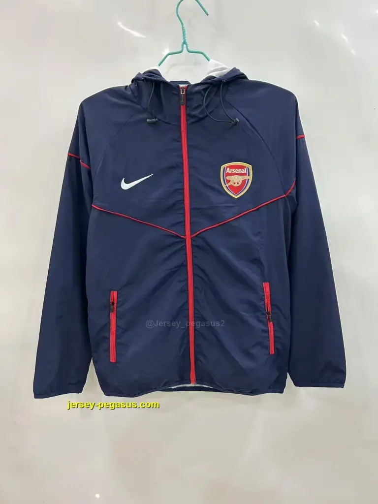 Arsenal blue windbreaker jacket