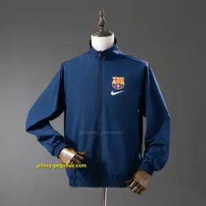 Barcelona Reversible Jacket Windbreaker - Red & Navy