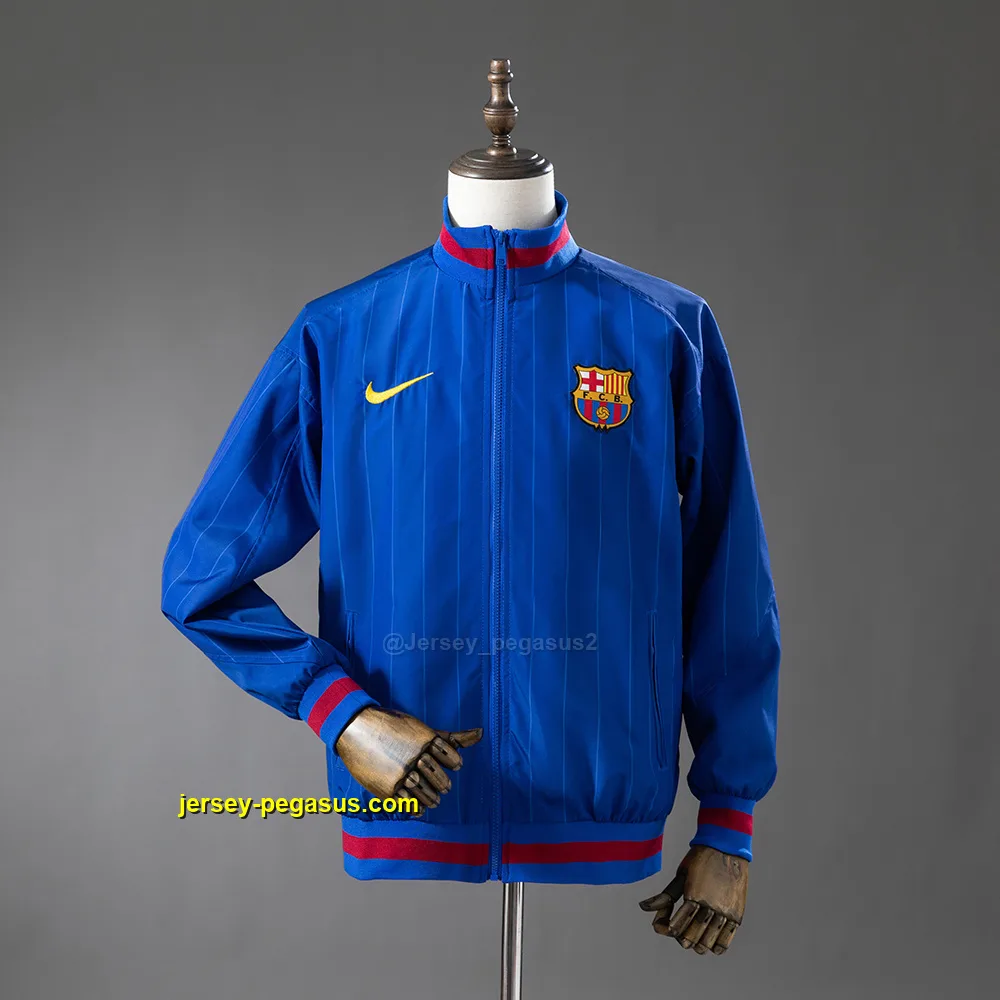 Barcelona Team Anthem Windbreaker - Blue Barcelona Team Anthem Windbreaker - Blue