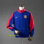 Barcelona Windbreaker - Deep Royal Blue & Noble Red