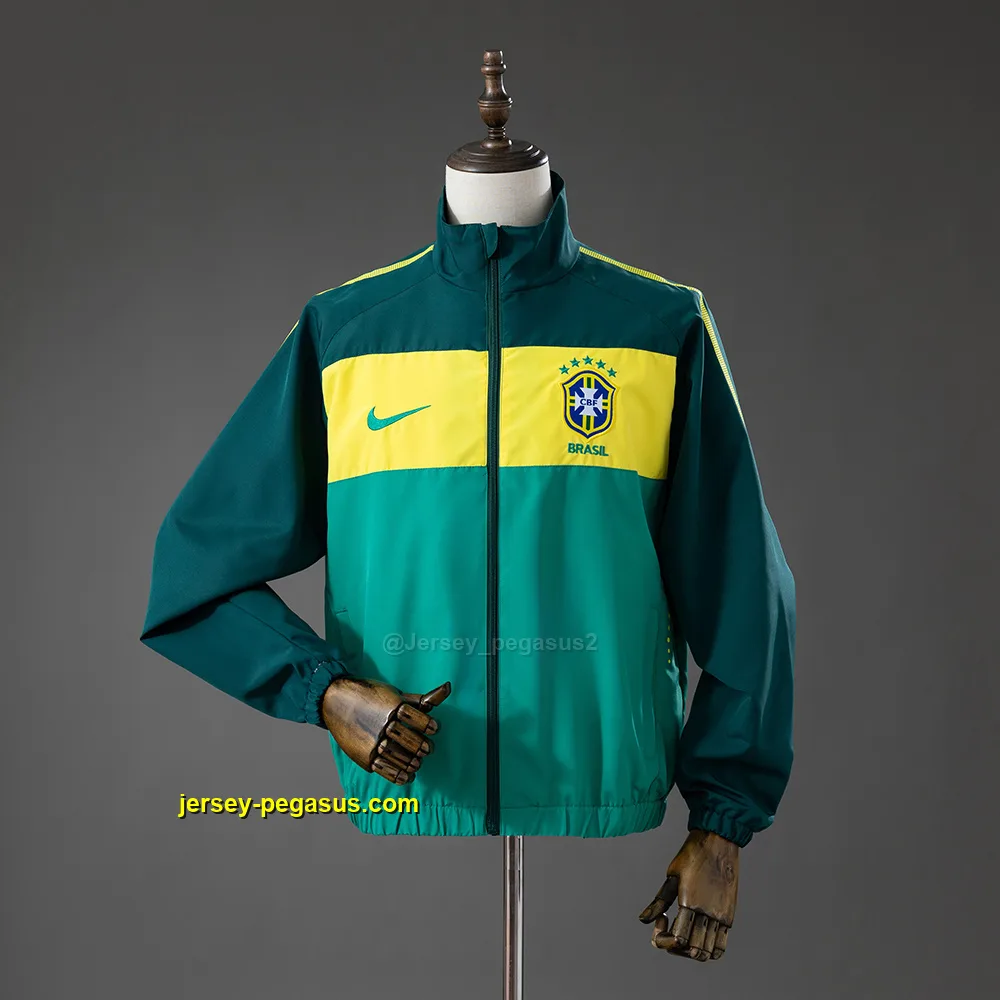 Brazil 2010 Windbreaker - Green Brazil 2010 Windbreaker - Green