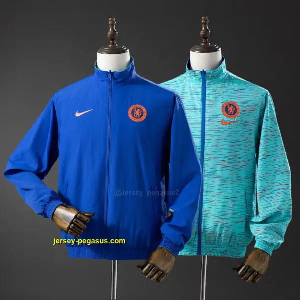 Chelsea Reversible Jacket Windbreaker - Blue & Sky Blue