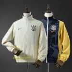 Corinthians Reversible Jacket Windbreaker - Beige & Black