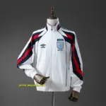 England 1998 Retro Windbreaker - White
