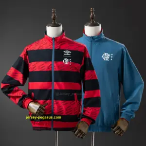 Flamengo Reversible Jacket Windbreaker - Red & Cyan