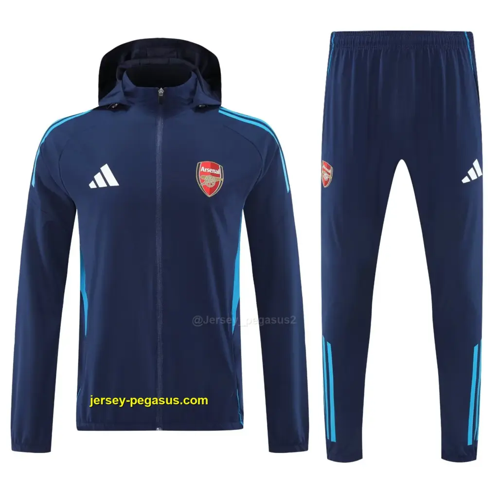 Arsenal royal blue windbreaker jacket and pants