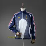 France Retro Windbreaker - White & Blue