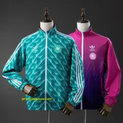 German Reversible Jacket Windbreaker - Green & Purple