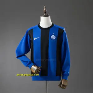 Inter Milan Long-sleeved Sweatshirt - Dark Blue & Black M