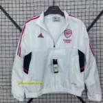 Arsenal white windbreaker jacket