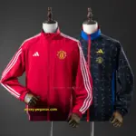 M-U Reversible Anthem Jacket Windbreaker - BlackRed