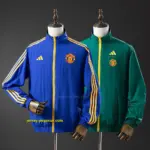 M-U Reversible Jacket Windbreaker - Blue & B Army Green