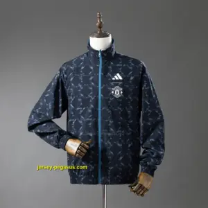 M-U Reversible Jacket Windbreaker - Blue&Black