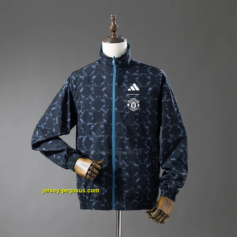 M-U Reversible Jacket Windbreaker - Blue&Black M-U Reversible Jacket Windbreaker - Blue&Black