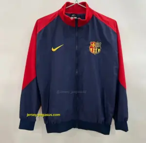 B- red blue windbreaker jacket