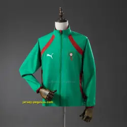 Morocco 2026 Reversible Jacket Windbreaker - Red & Green