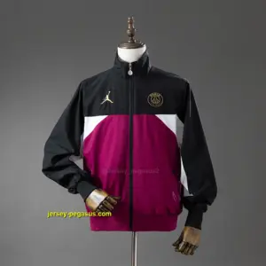 PSG Collaboration Windbreaker - Black & Psychedelic Purple
