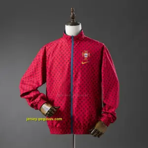 Portugal Reversible Jacket Windbreaker - Red & Cyan