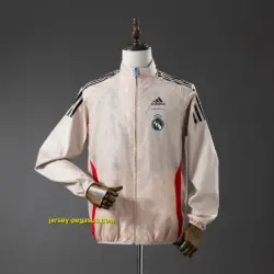 Real Madrid Reversible Jacket Windbreaker - Beige & Blue