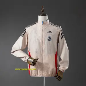 Real Madrid Reversible Jacket Windbreaker - Beige & Blue