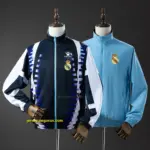 Real Madrid Reversible Jacket Windbreaker - Navy & Sky Blue