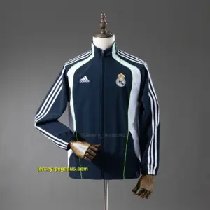 Real Madrid Windbreaker - Navy Blue & White