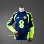 Scotland 2026 Training Top Navy Blue & Fluorescent Green