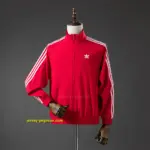 Three stripes red Windbreaker