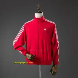 Three stripes red Windbreaker