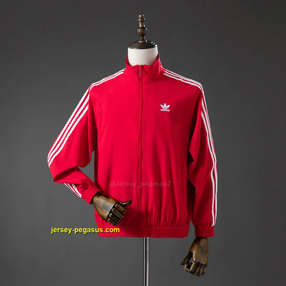 Three stripes red Windbreaker Three stripes red Windbreaker