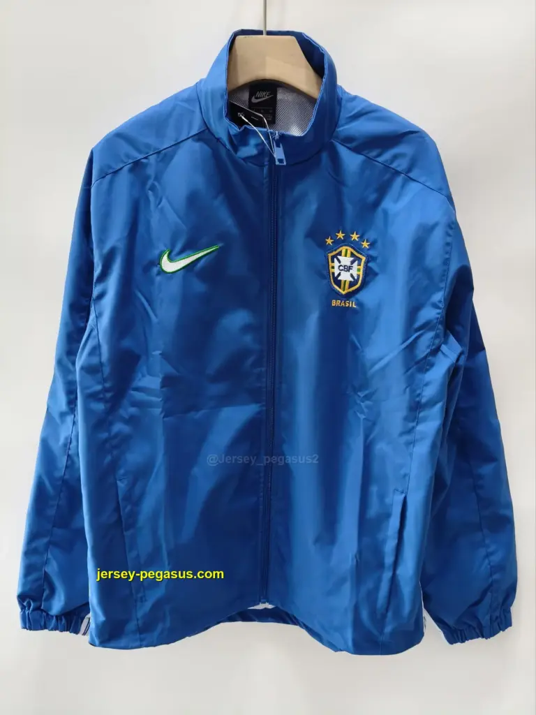 Brazil 2026 blue windbreaker jacket