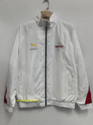 AC milan white windbreaker jacket