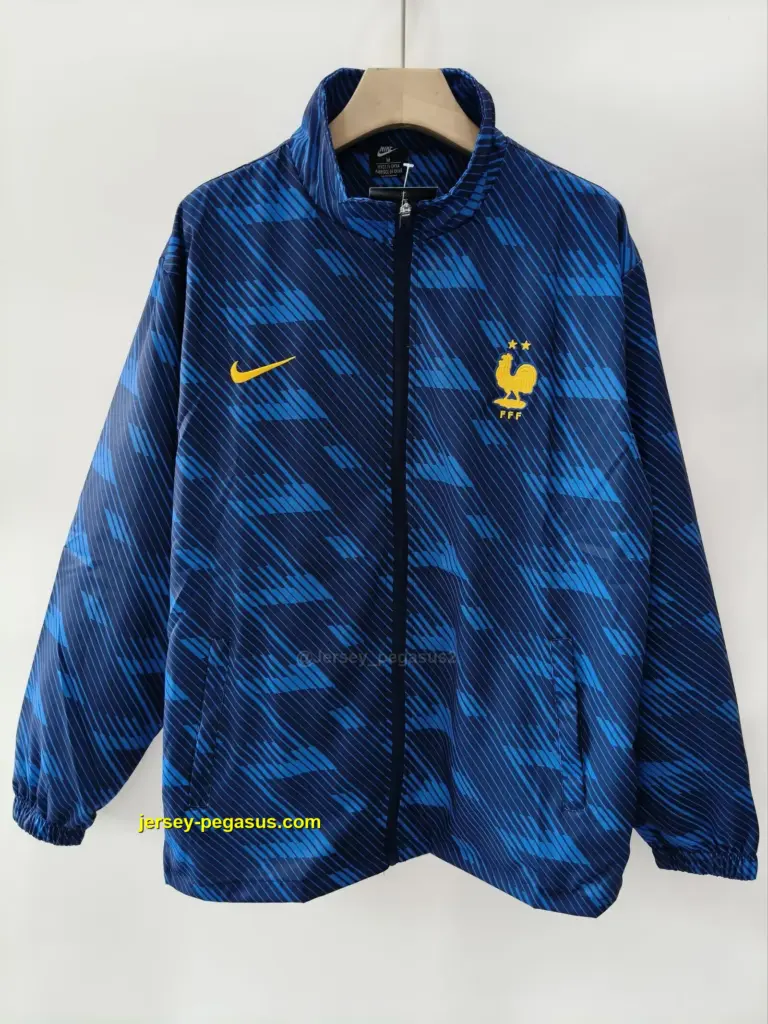 France 2026 blue windbreaker jacket+pants