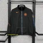 Inter black windbreaker jacket