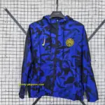 Inter blue windbreaker jacket