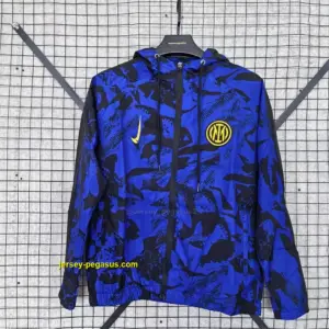 Inter blue windbreaker jacket