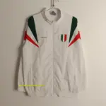 Italy Retro Style white windbreaker jacket