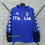 Italy retro blue windbreaker jacket