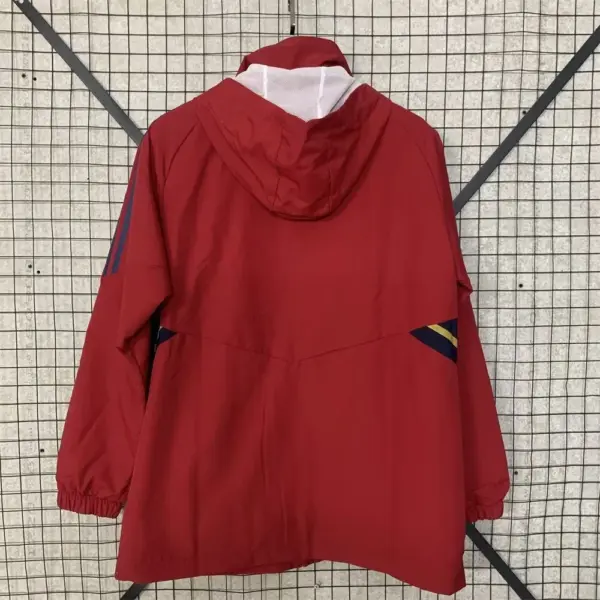 Ajax red windbreaker jacket