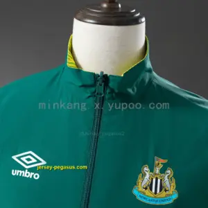 Newcastle United Reversible Jacket Windbreaker - Army Green & Yellow