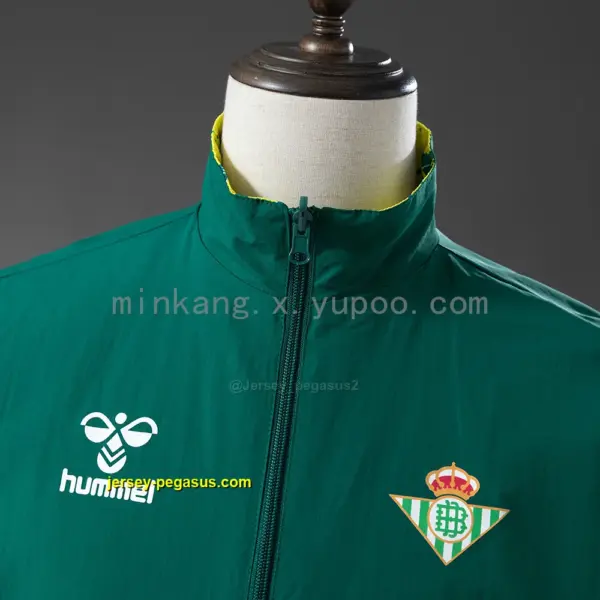 Real Betis Reversible Jacket Windbreaker - Green & Yellow