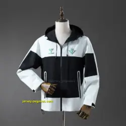 Real Betis Windbreaker - Black & White