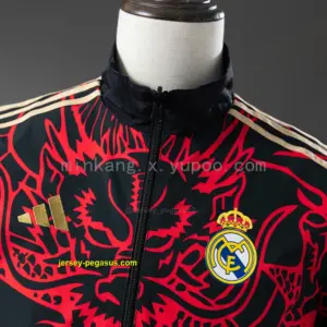 Real Madrid Reversible Jacket Windbreaker - Red & Heiss