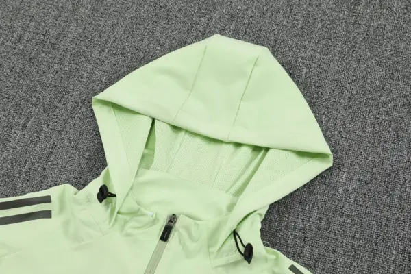 Real Madrid green windbreaker jacket and pants